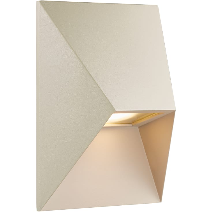 Nordlux Pontio utendørs vegglampe, beige, 15 cm