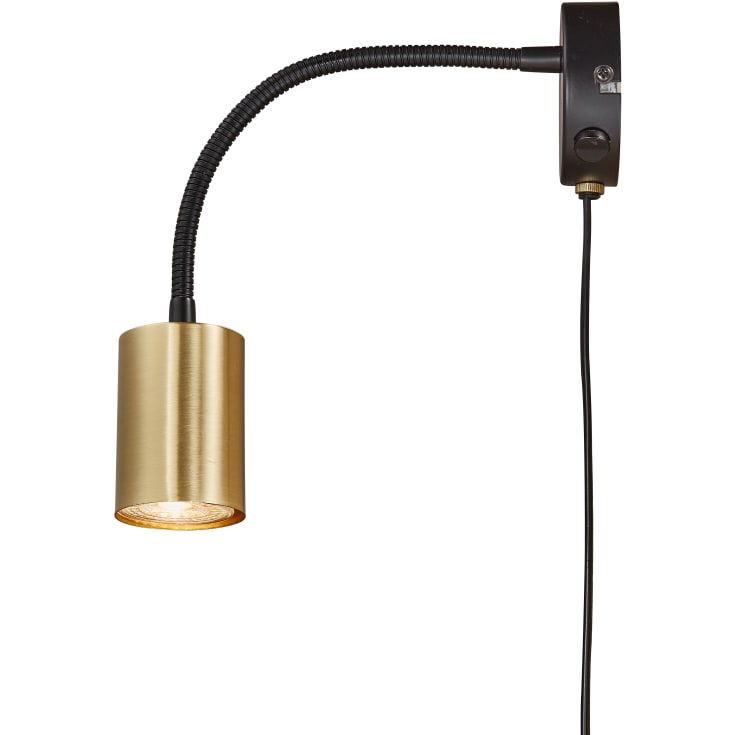 Nordlux Explore Flex vegglampe, messing