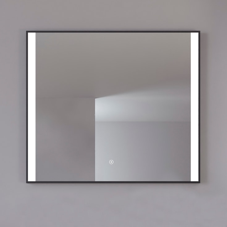 Loevschall Libra spegel med belysning, 80x70 cm