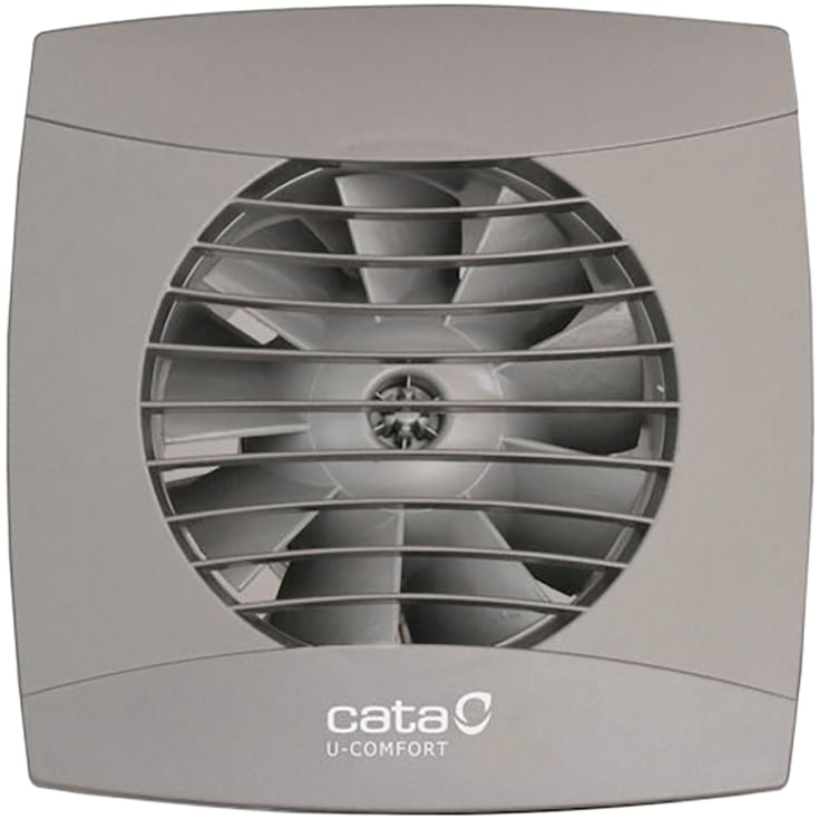 Cata UC-10 ventilator, Ø100 mm, hygrostat, grå