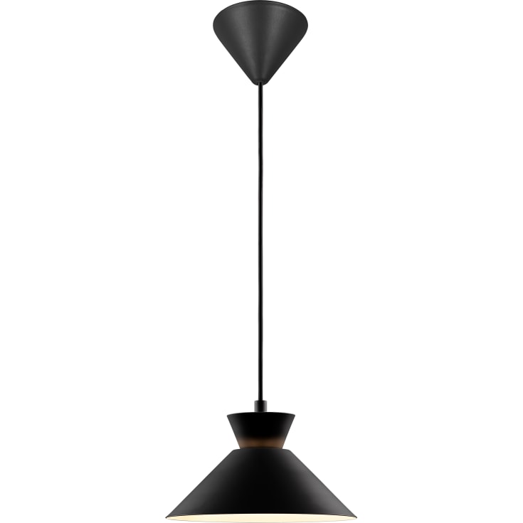 Nordlux Dial pendellampa, svart, Ø25 cm