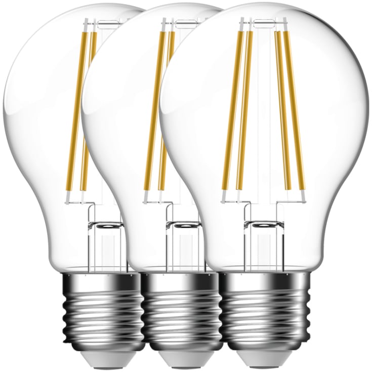 Nordlux Smart E27 standardlampa, 3 stk, klar