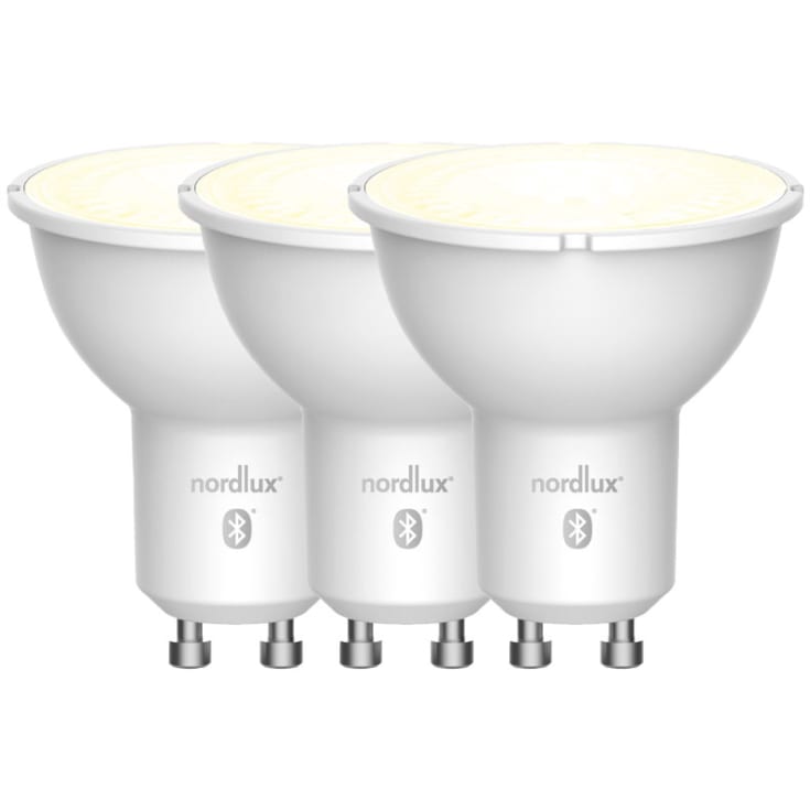 Nordlux Smart GU10 spotpære, 2200K-6500K, 4,8W, 3-pak