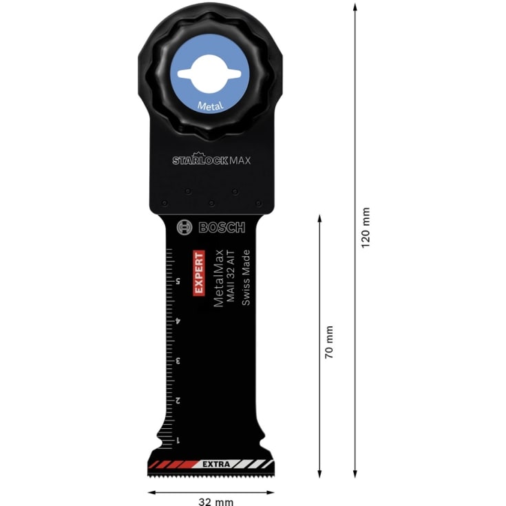 Bosch Starlock Max dyksavklinge MAIZ32AT t. metal