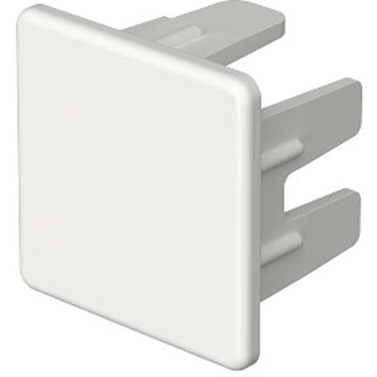 10 stk Endestykke WDK HE25025VW 25x25 perlehvit RAL 9016