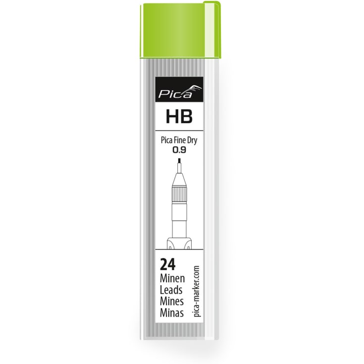 Pica stifter til Fine-Dry marker, hårdhed HB, 24 stifter