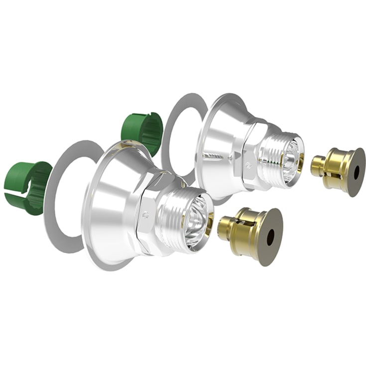 Vatette V6 blandarfäste, 16mm PEX, 150 cc