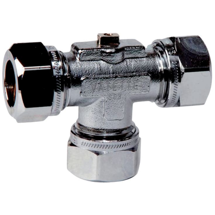 Vatette T-kulventil, 15mm