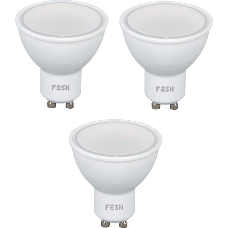 FESH SMART HOME LED Spot, flerfärgad GU10 5W, 3-pack