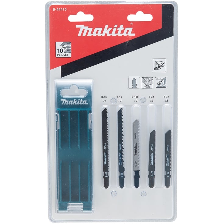 Makita stikksagblader i eske - 10 blader