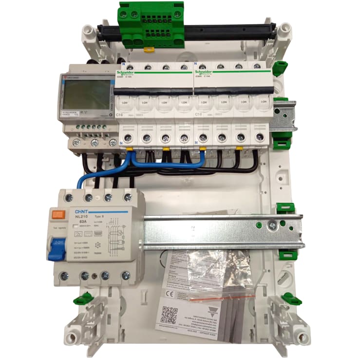 Færdigmonteret gruppetavle, 2x13 moduler