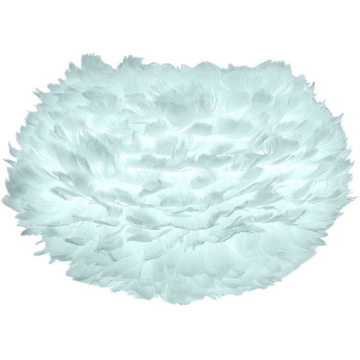 Umage Eos lampeskjerm med fjær, lyseblå, Ø45 cm