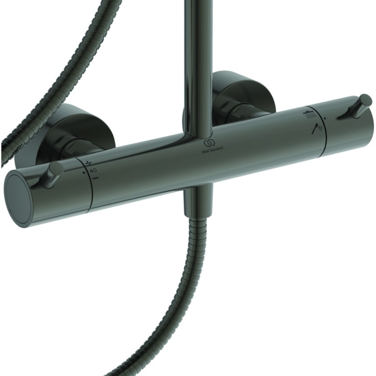 Ideal Standard Ceratherm T125 brusesæt, sort krom