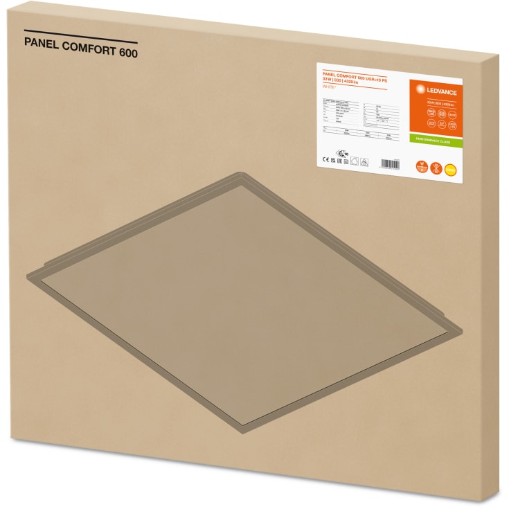 LEDVANCE Panel Comfort PS 4320lm 600X600mm 33W/830 UGR19