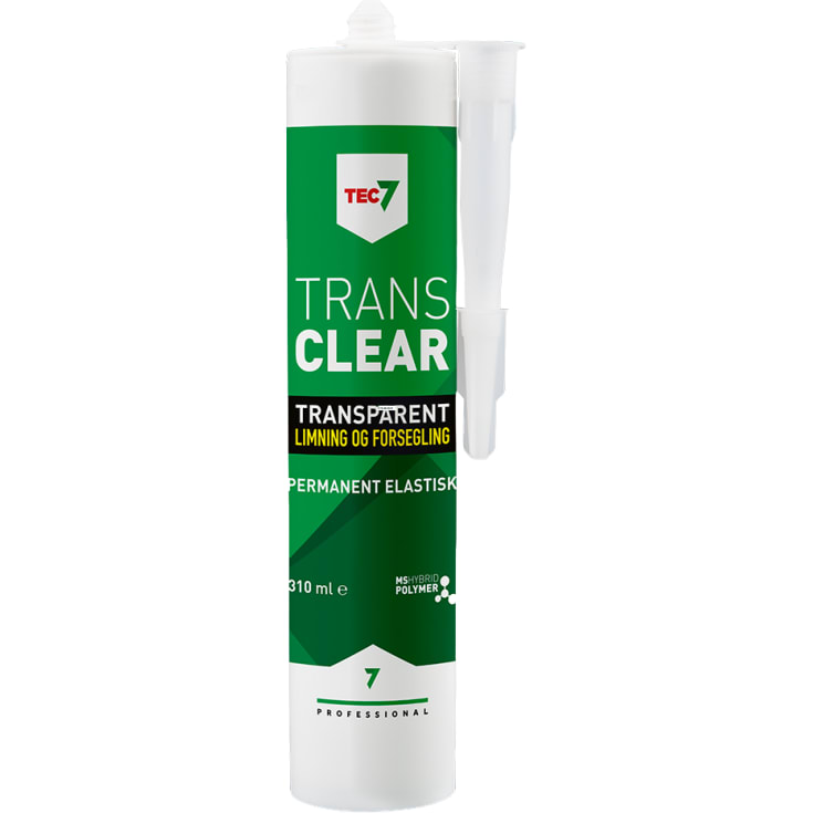 TEC7 Trans fugemasse 310 ml, klar