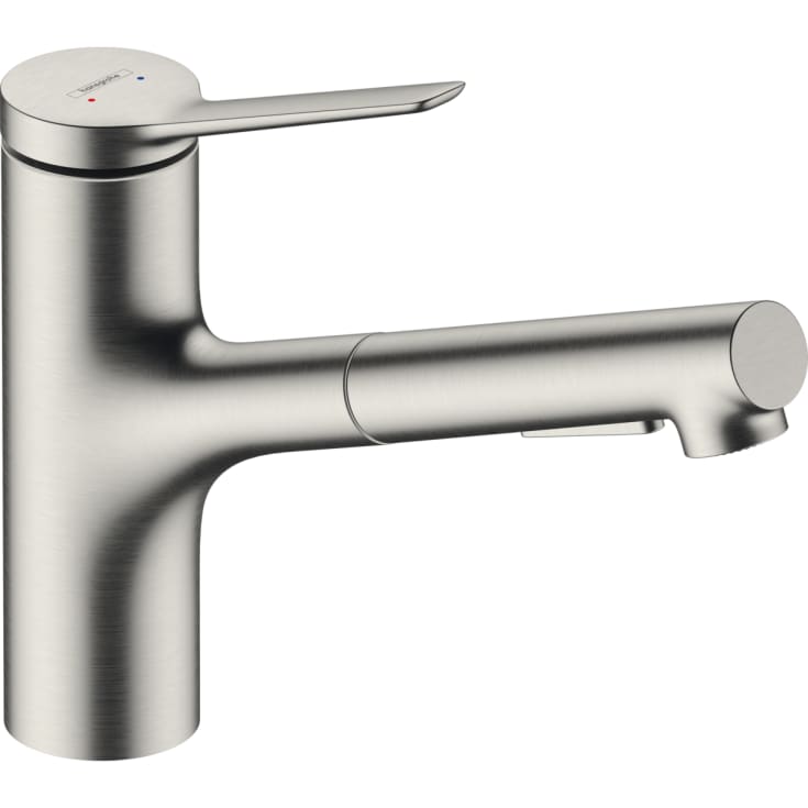 Hansgrohe Zesis M33 kökblandare, utdragbar pip, stål
