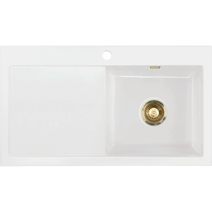 Lavabo Mera 90 diskbänk, 110x64 cm, vit
