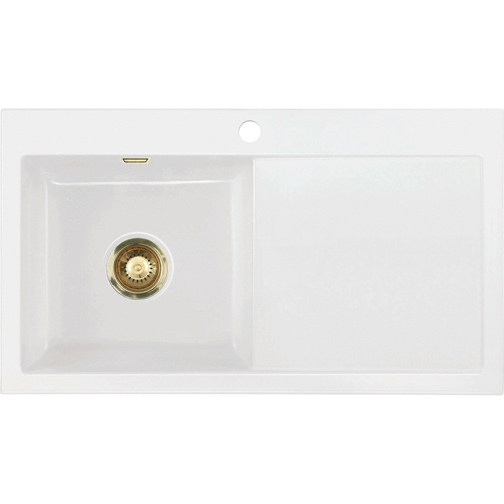 Lavabo Mera 90 kjøkkenvask, 110x64 cm, hvit