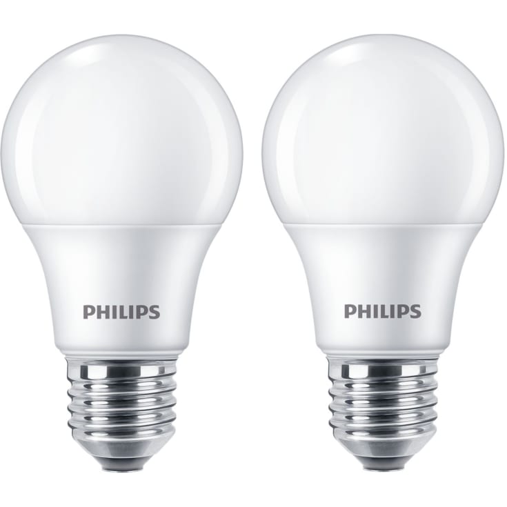 Philips CorePro E27 standardpære, 2-pak, 2700K, 8W