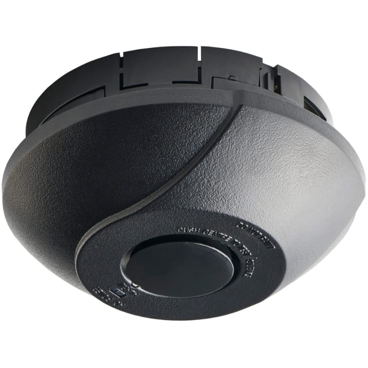 Foss Life Wave røykvarsler, 230V, 9V back-up batteri, svart
