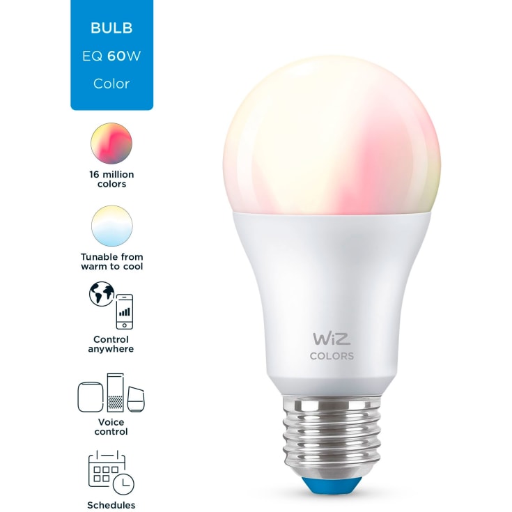 Wiz E27 standardlampa, färgförändring + vit