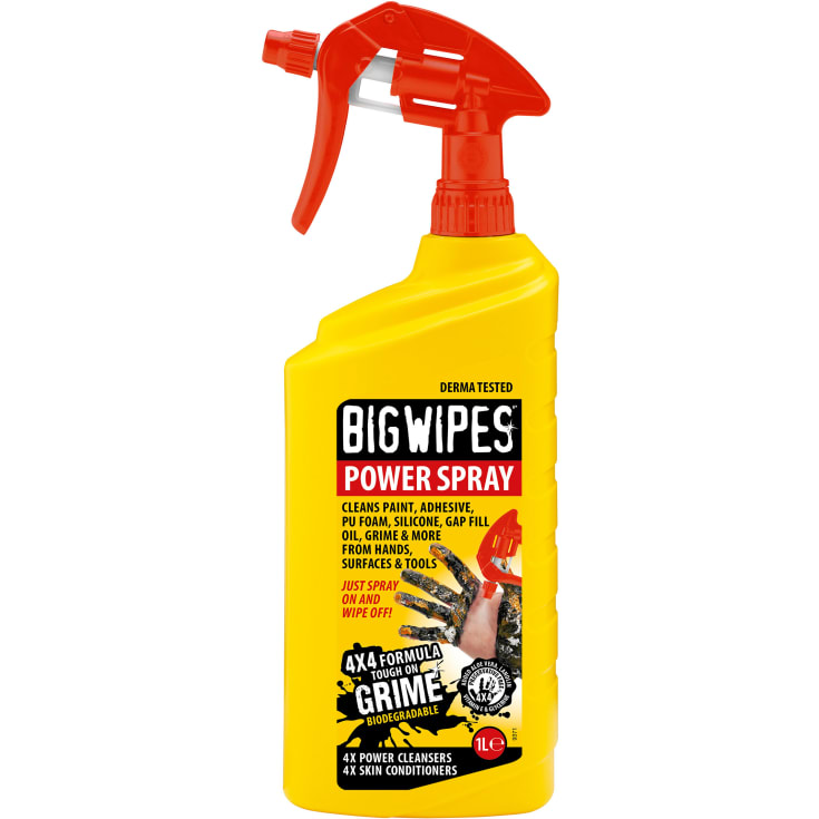 Big Wipes power spray, antibakteriell rensevæske, 1L