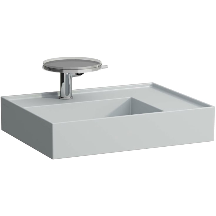 Kartell Laufen servant, 60x46 cm, venstre, matt grå