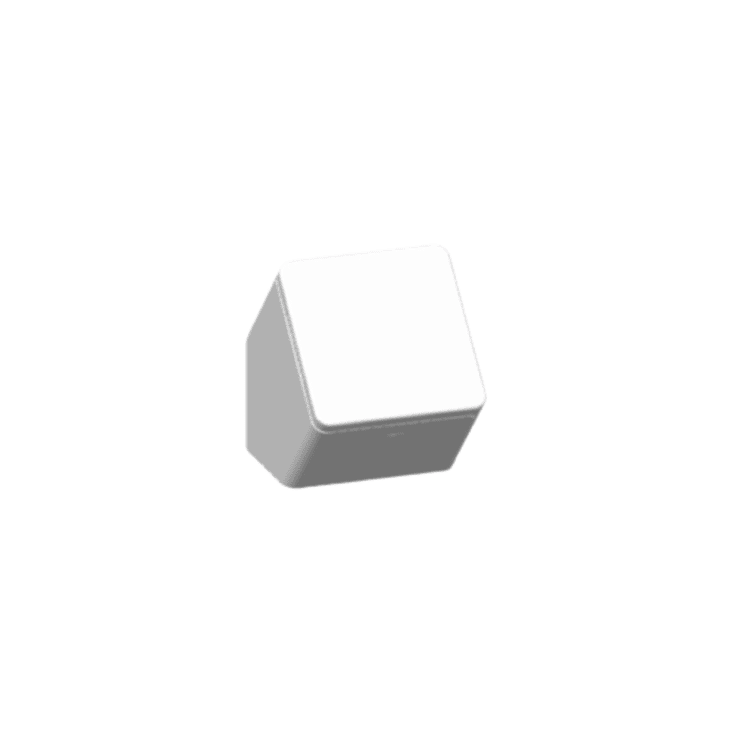 Dansani eluttag för lådor eller skåp, 6x6 cm, vit