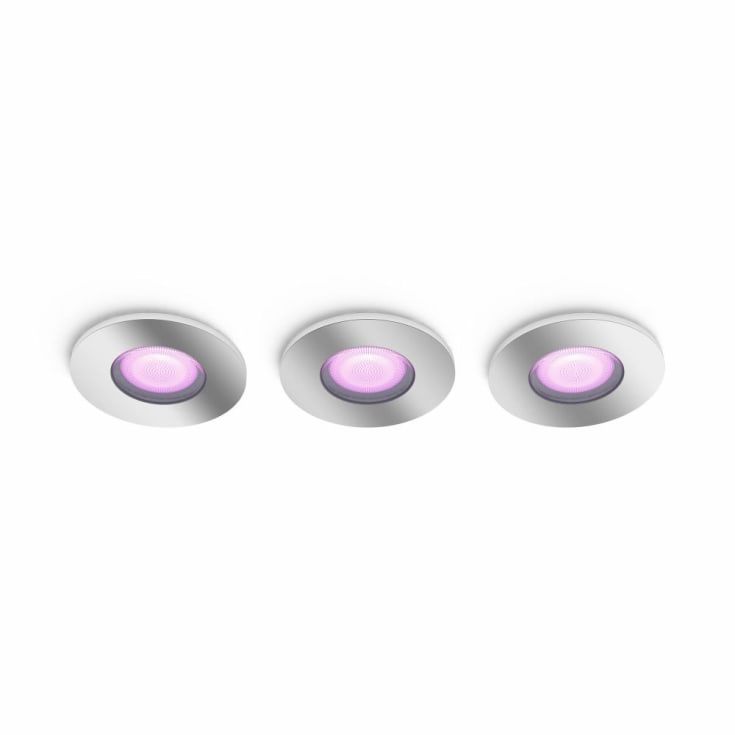 Philips Hue Xamento downlight, krom, 3-pk
