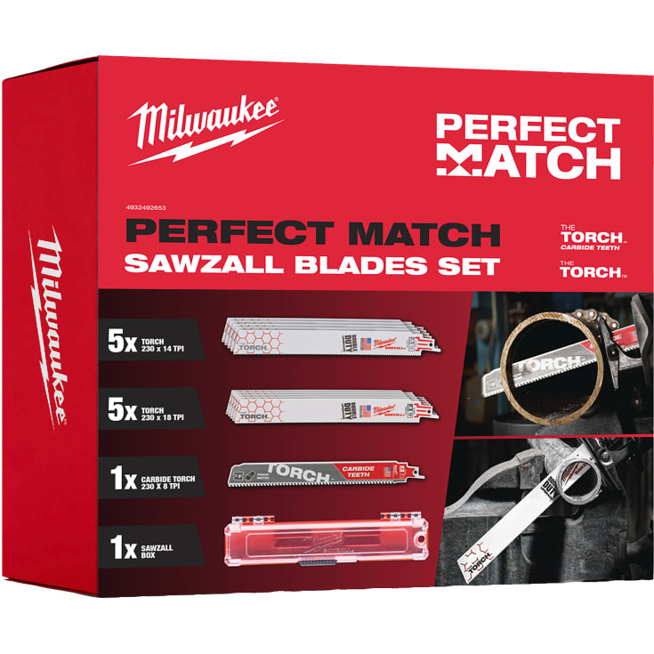 Milwaukee bajonetsavklinger Torch, 230 mm 12 stk. asssorteret