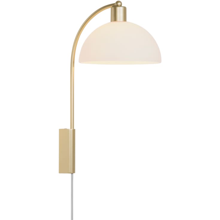 Nordlux Ellen vägglampa, opal/messing