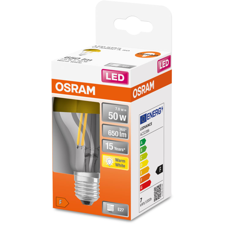 Ledvance Star E27 standardpære, topforsejlet, 2700K, 7W