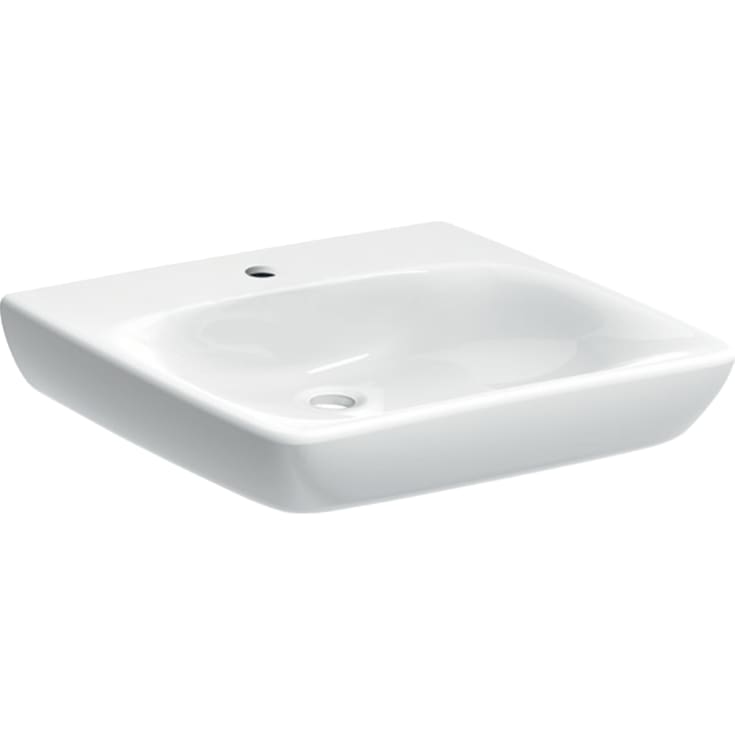 Geberit Renova Comfort tvättställ, 55x55 cm, vit