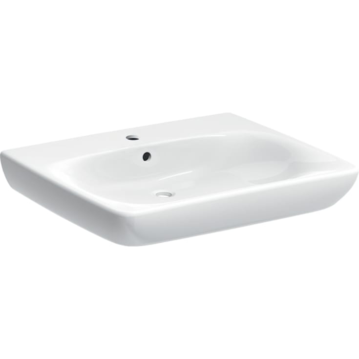 Geberit Renova Comfort tvättställ, 65x55 cm, vit