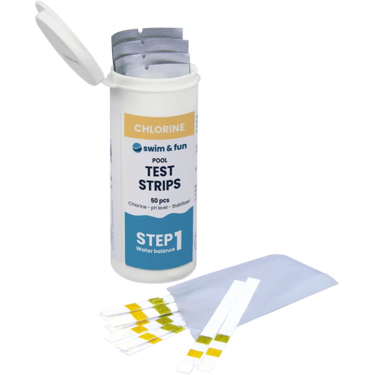 Swim & Fun Pool Test Strips, 50 stk