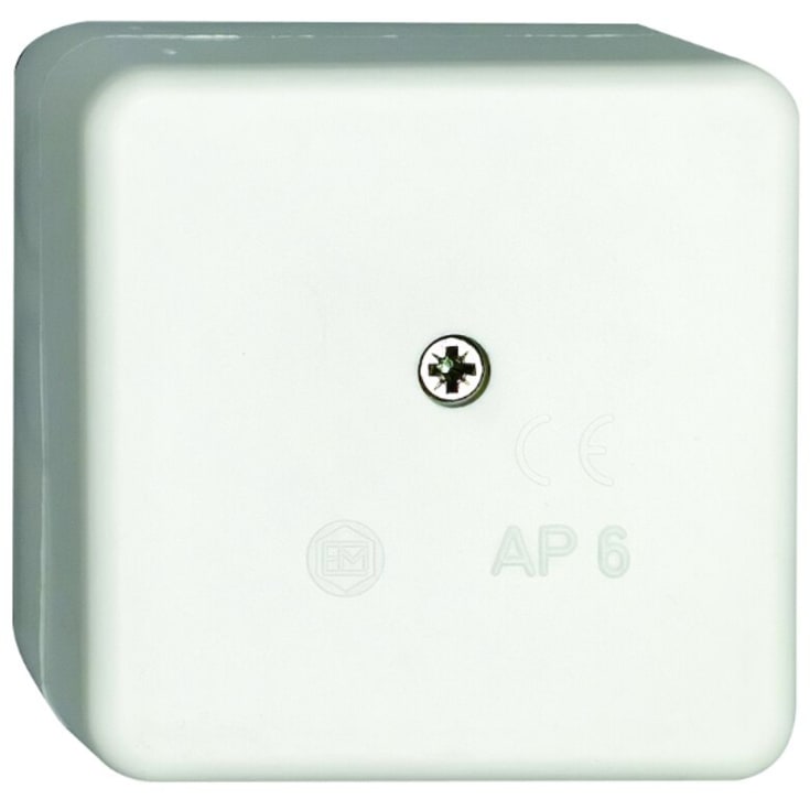 Koblingsboks AP6 hvit IP20