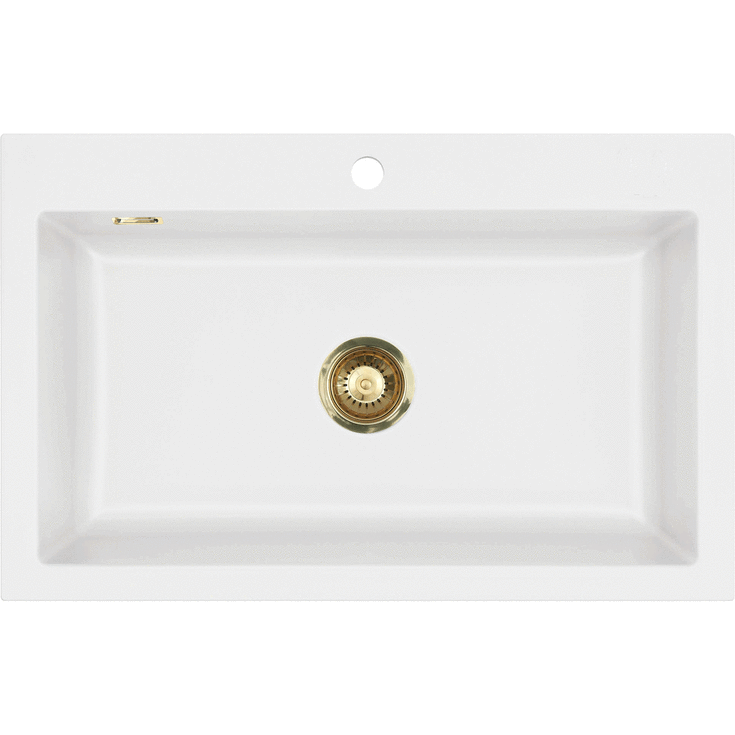 Lavabo Mera 80 diskbänk, 80x51 cm, matt vit