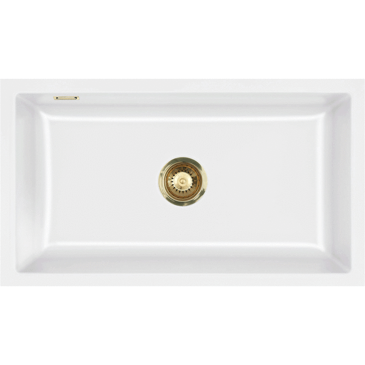 Lavabo Mera 80U køkkenvask, 77,6x44,1 cm, hvid