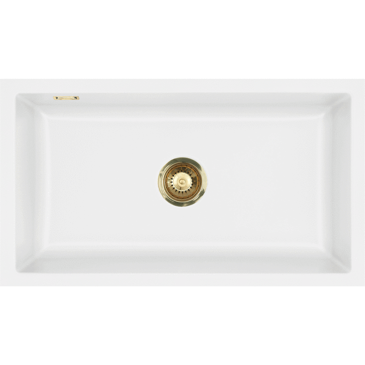Lavabo Mera 80U diskbänk, 77,6x44,1 cm, matt vit