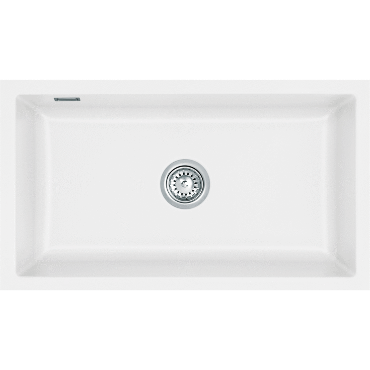 Lavabo Mera 80U køkkenvask, 77,6x44,1 cm, mat hvid