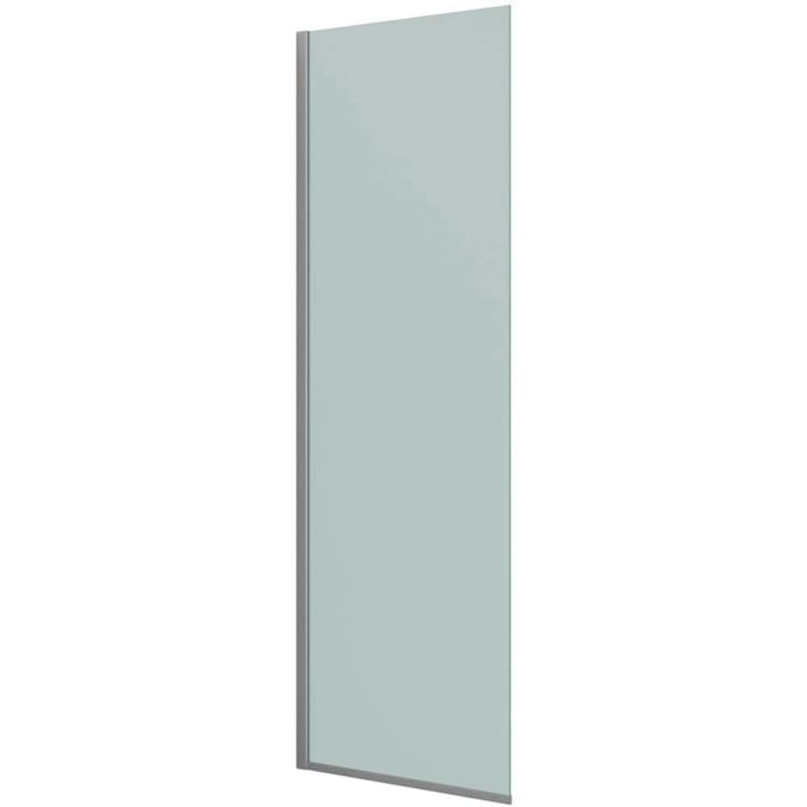 Dansani Match dusjvegg, modell D, 77 cm, frostet glass, satin profil