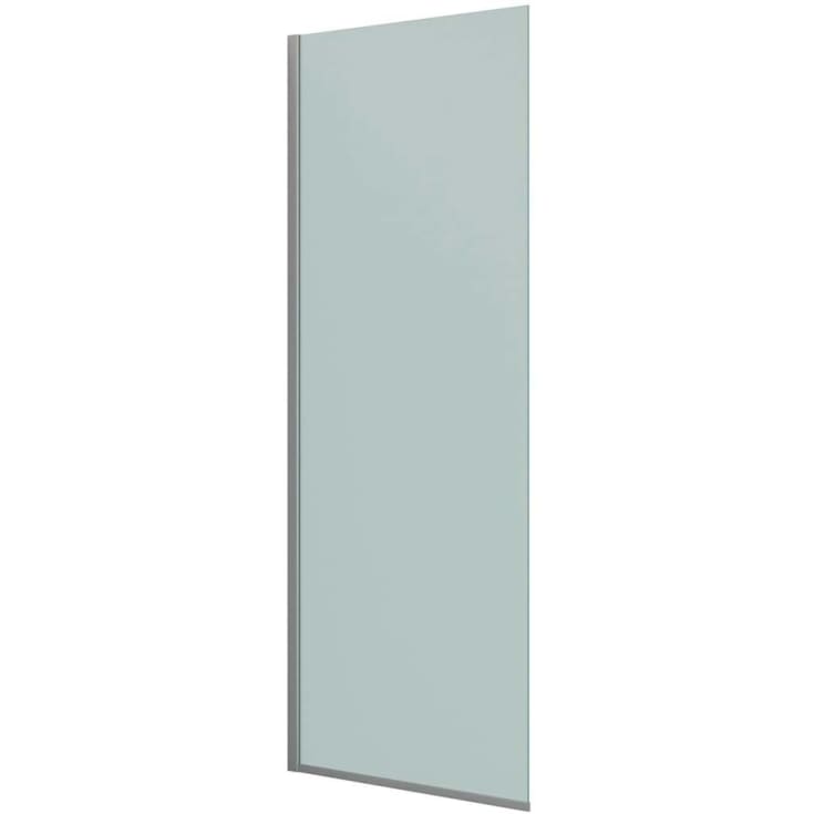 Dansani Match brusevæg, model D, 87 cm, frostet glas, satin profil