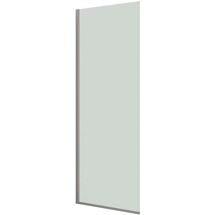 Dansani Match brusevæg, 87 cm, klart glas, satin profil