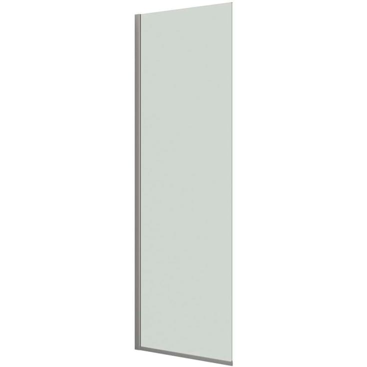 Dansani Match brusevæg, model D, 77 cm, klart glas, satin profil