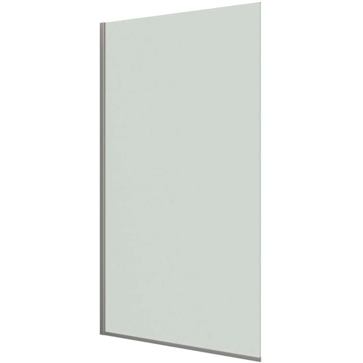 Dansani Match dusjvegg, modell D, 137 cm, klart glass, satin profil
