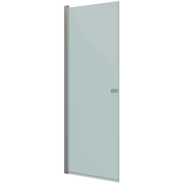 Dansani Match brusedør, 87 cm, frostet glas, satin profil