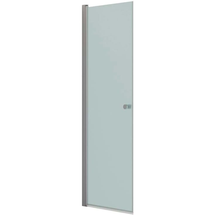 Dansani Match brusedør, model A, 67 cm, frostet glas, satin profil
