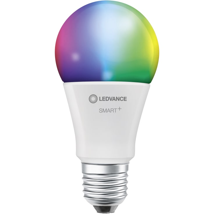 Ledvance Smart+ Wifi E27 standardpære, farveskift + justerbar hvid, 9,5W, 1-pak
