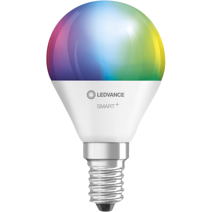 Ledvance Smart+ Wifi E14 klotlampa, färgändring + justerbar vit, 4,9W, 1 st