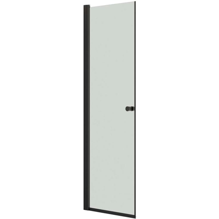 Dansani Match duschdörr, modell A, 67 cm, klart glas, svart profil